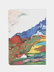 Блокнот BRAUBERG VISTA Van Gogh, под кожу, гибкий, срез фольга, А5, 80 листов, 112059