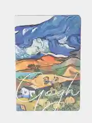 Блокнот BRAUBERG VISTA Van Gogh, под кожу, гибкий, срез фольга, А5, 80 листов, 112059