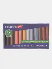 Пастель сухая художественная BRAUBERG ART CLASSIC,12цветов, ЗЕМЛЯНЫЕ ТОНА, круглое сечение