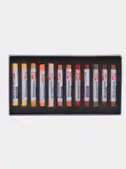 Пастель сухая художественная BRAUBERG ART CLASSIC,12цветов, ЗЕМЛЯНЫЕ ТОНА, круглое сечение