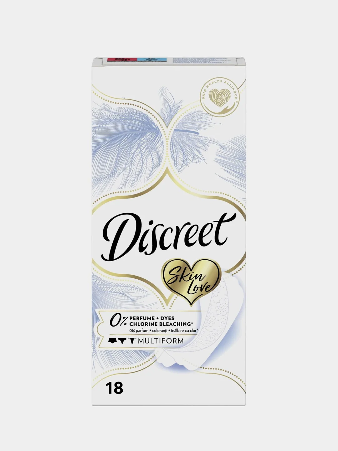 Прокладки женские гигиенические Discreet Skin Love Multiform Single, на каждый день, 18 шт