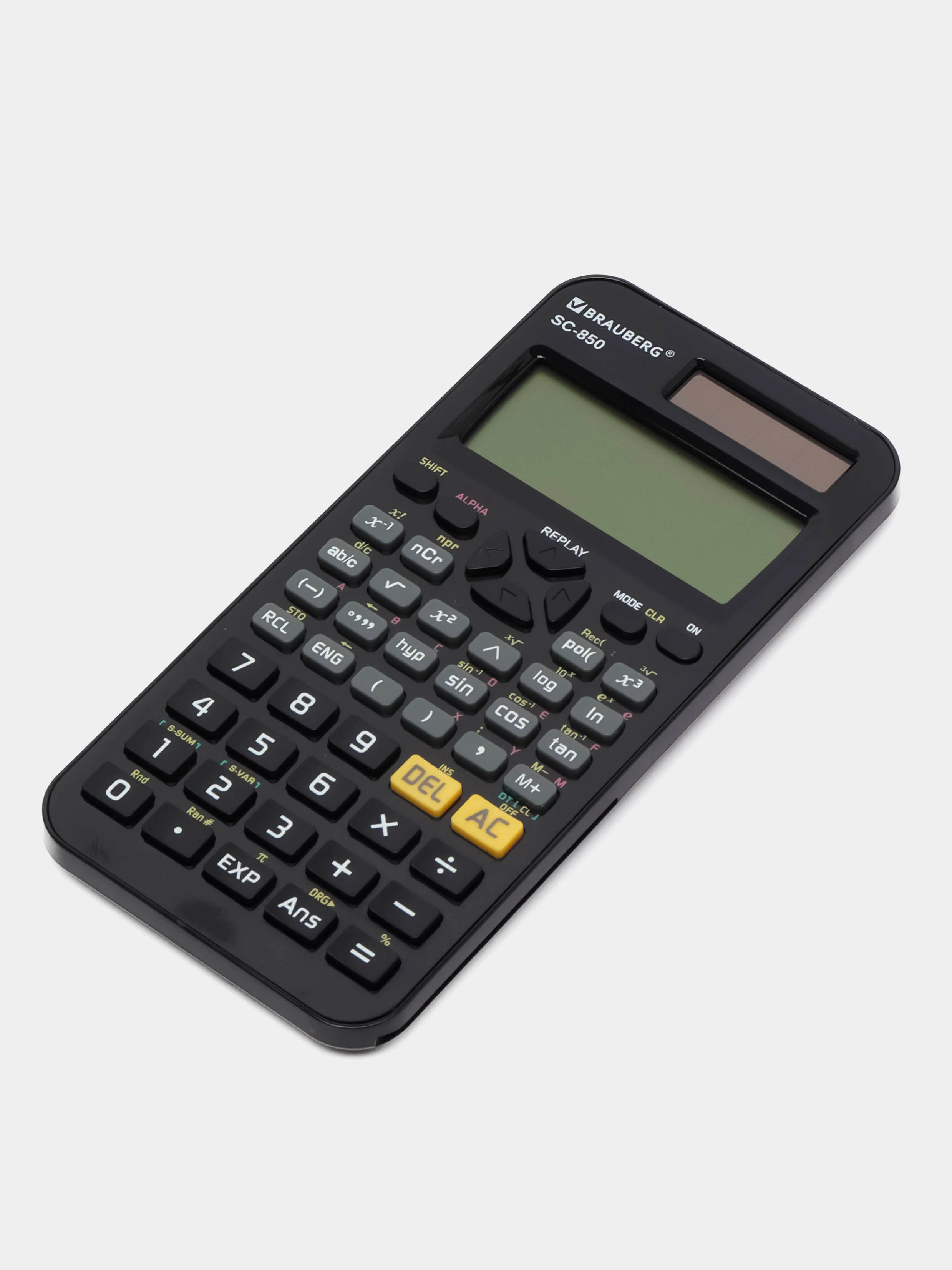 Калькулятор инженерный двухстрочный BRAUBERG SC-850, 240 функций, 10+2 разр, дв.пит,ЧЕРНЫЙ