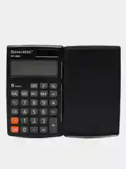 Калькулятор карманный BRAUBERG PK-865-BK, 120 x 75 мм