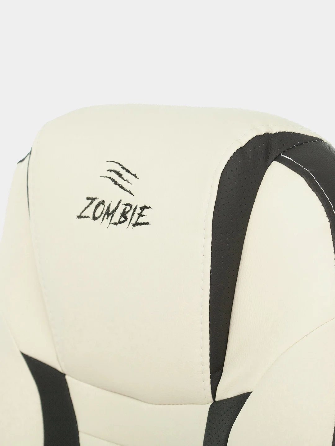 Белый компьютерное игровое, геймерское кресло Zombie 8