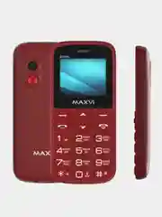 Красный мобильный телефон Maxvi B100ds большие кнопки