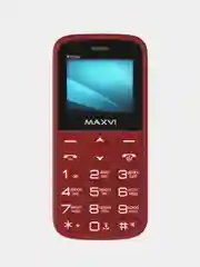 Красный мобильный телефон Maxvi B100ds большие кнопки