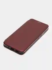 Бордовый чехол-книжка для Xiaomi Redmi 10C / 10A / 9C / 9A