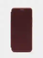 Бордовый чехол-книжка для Xiaomi Redmi 10C / 10A / 9C / 9A