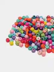 Разноцветный бисер крупный, стеклянный, 6/0, 4 мм Бисер разноразмерный