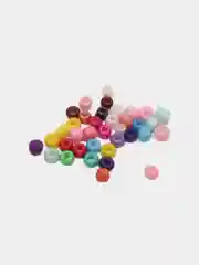 Разноцветный бисер стеклянный 10/0, 2.3 мм, разноразмерный, мелкий