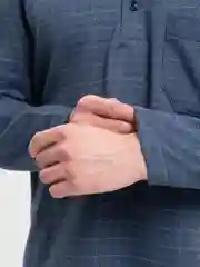 Темно-синий пижама мужская с брюками, теплая мужская пижама