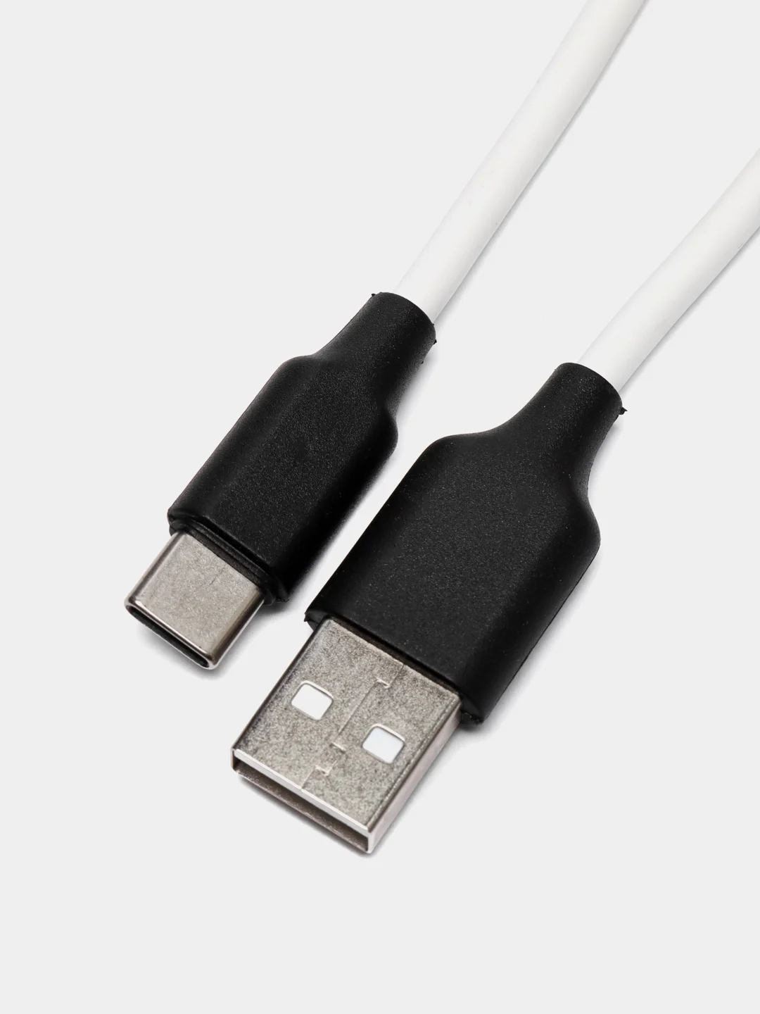 Белый мягкий Силиконовый USB кабель провод зарядник шнур Micro, Type-C, iPhone Lightning Android