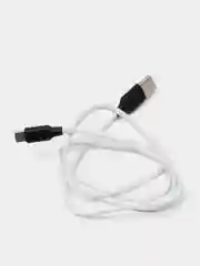 Белый мягкий Силиконовый USB кабель провод зарядник шнур Micro, Type-C, iPhone Lightning Android