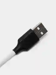 Белый мягкий Силиконовый USB кабель провод зарядник шнур Micro, Type-C, iPhone Lightning Android