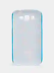 Голубой пластиковый чехол с объемным рисунком светящийся в темноте Samsung i9082/i9060