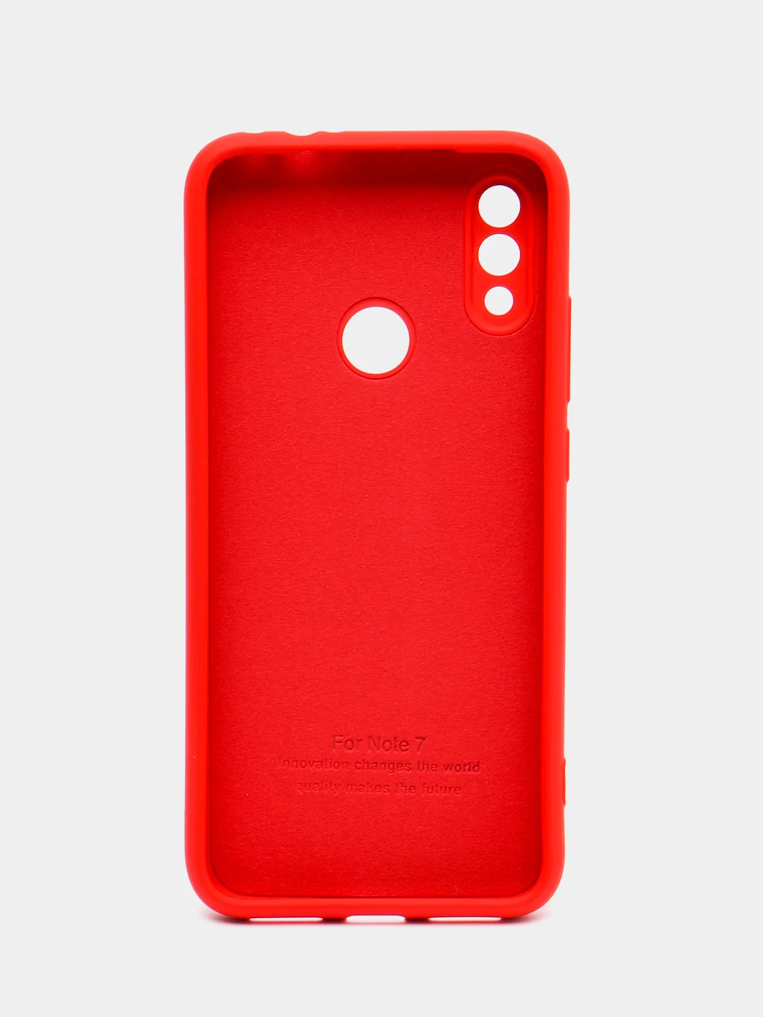 Красный чехол силиконовый для Xiaomi Redmi Note 7, Redmi Note 7 Pro (Сяоми Редми Нот 7, 7 Про)