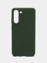 Зеленый чехол силиконовый Silicone Cover для Samsung Galaxy S21 FE, Самсунг Галакси С21 ФЕ