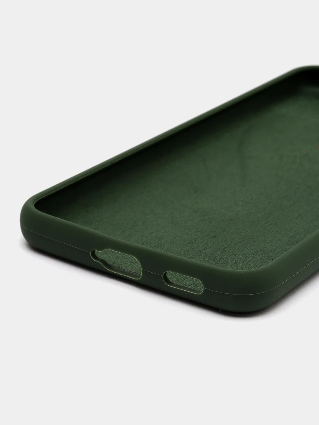 Зеленый чехол силиконовый Silicone Cover для Samsung Galaxy S21 FE, Самсунг Галакси С21 ФЕ
