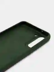 Зеленый чехол силиконовый Silicone Cover для Samsung Galaxy S21 FE, Самсунг Галакси С21 ФЕ