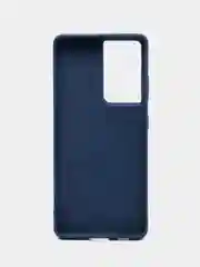 Темно-синий чехол силиконовый для Samsung Galaxy S21 Ultra, Самсунг Галакси С21 Ультра, Silicone Cover