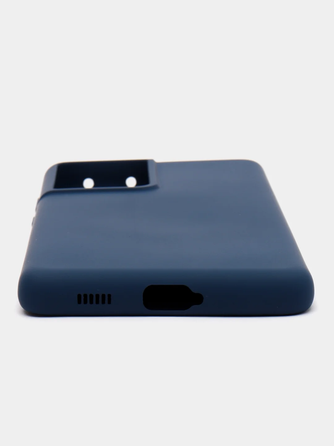 Темно-синий чехол силиконовый для Samsung Galaxy S21 Ultra, Самсунг Галакси С21 Ультра, Silicone Cover