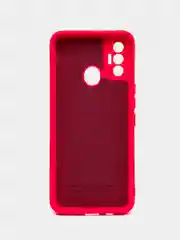 Фуксия чехол силиконовый Silicone Cover для Tecno Spark 7 (Техно Спарк 7)