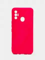 Фуксия чехол силиконовый Silicone Cover для Tecno Spark 7 (Техно Спарк 7)