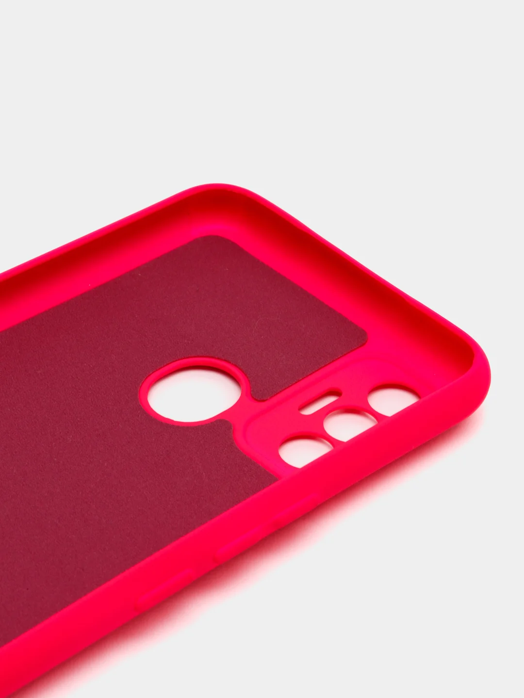 Фуксия чехол силиконовый Silicone Cover для Tecno Spark 7 (Техно Спарк 7)