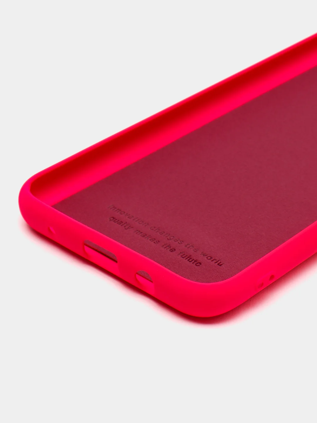 Фуксия чехол силиконовый Silicone Cover для Tecno Spark 7 (Техно Спарк 7)