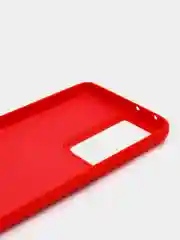 Красный чехол силиконовый для Samsung Galaxy S21 Ultra, Самсунг Галакси С21 Ультра, Silicone Cover