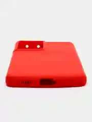 Красный чехол силиконовый для Samsung Galaxy S21 Ultra, Самсунг Галакси С21 Ультра, Silicone Cover