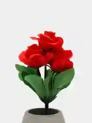 Алый искусственные цветы. Роза (букет). Композиция. Высота: 240 мм