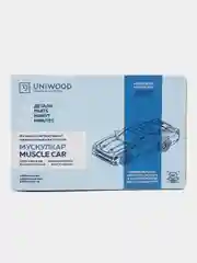 Деревянный конструктор UNIWOOD UNIT Мускул / Сборная модель Chevrolet Camaro / Камаро