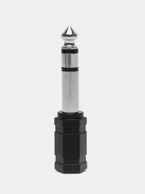 Аудио переходник гнездо 3.5 мм - штекер 6.3 мм (Mini Jack - Jack)
