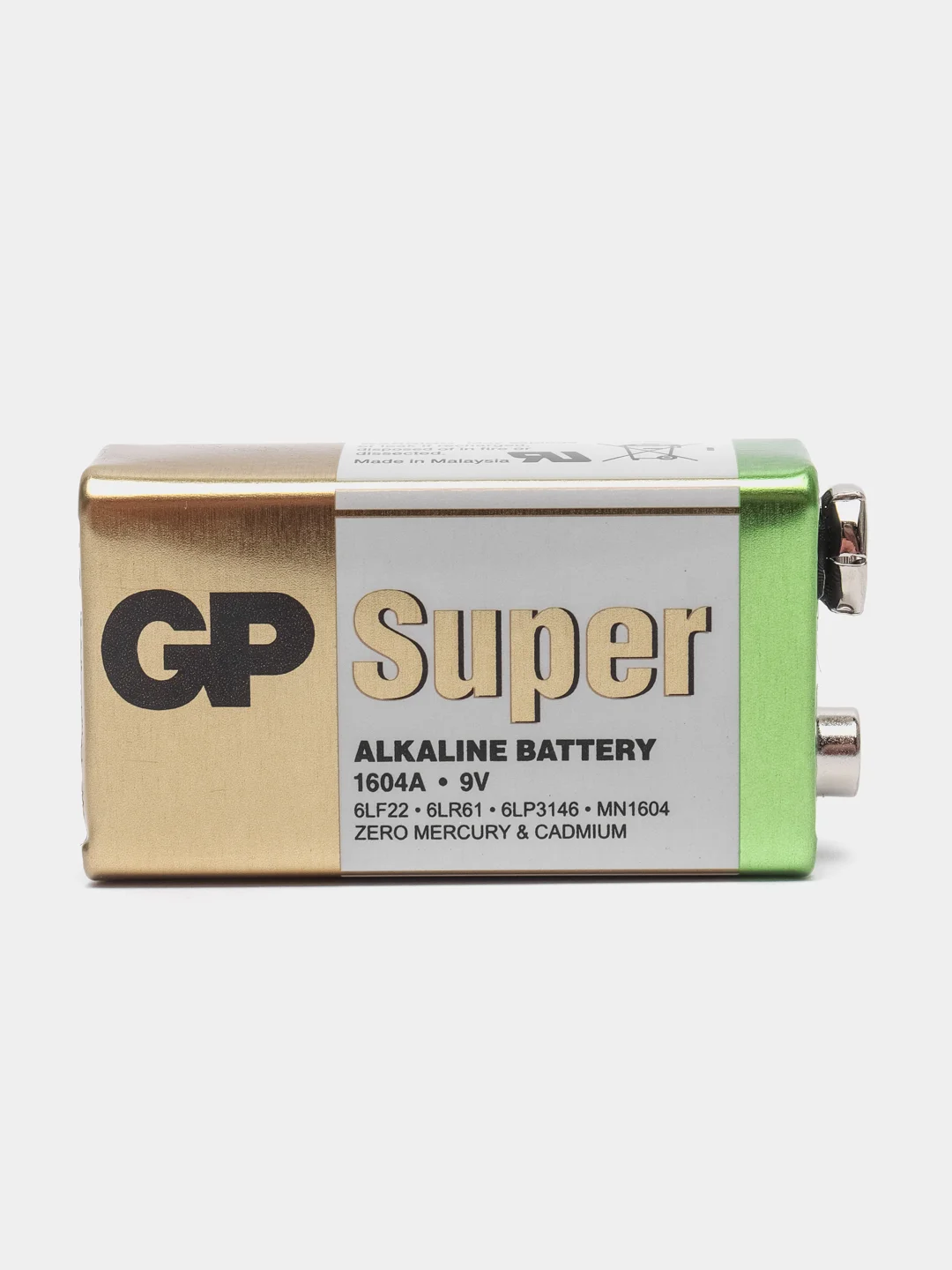Батарейка крона 6LR61 GP Super 9V, алкалиновая