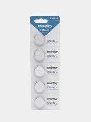 Батарейки Smartbuy CR2032, 5 шт, литиевые 3V