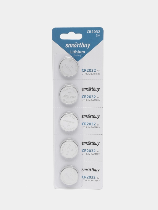 Батарейки Smartbuy CR2032, 5 шт, литиевые 3V