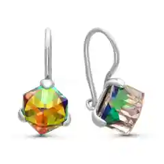 Серьги из серебра с кристаллами Swarovski