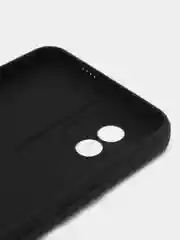 Черный чехол ROSCO для Vivo Y02 матовый, силиконовый, тонкий, бортик-защита вокруг камер