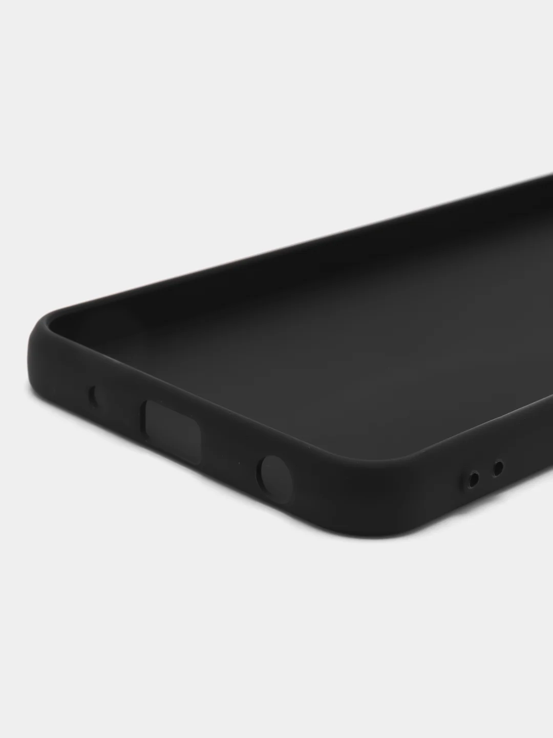 Черный чехол ROSCO для Vivo Y02 матовый, силиконовый, тонкий, бортик-защита вокруг камер