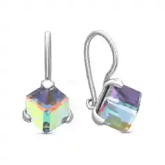 Серьги из серебра с кристаллами Swarovski