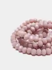 Сиреневый стеклянные бусины "Рондели", на нити, 4 мм