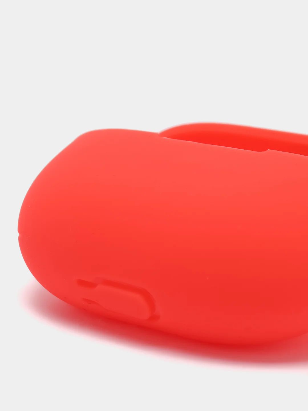 Красный чехол для беспроводных наушников Xiaomi Redmi Buds 3 Lite силиконовый КАРТОФАН матовый