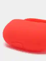 Красный чехол для беспроводных наушников Xiaomi Redmi Buds 3 Lite силиконовый КАРТОФАН матовый