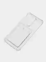 Прозрачный противоударный чехол Rosco для Xiaomi Redmi Note 8 Pro, силиконовый, с карманом для карт