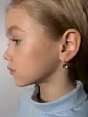 Серьги из серебра с кристаллами Swarovski