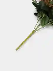 Бежевый искусственные цветы. Розы (двухцветный букет ) Композиция. Высота: 34 см  Букет из 7 веток
