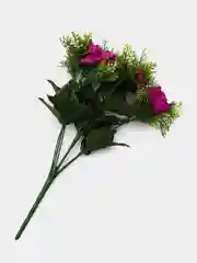 Алый искусственные цветы. Розы ( букет ) Композиция. Высота: 34 см Букет из 9 веток