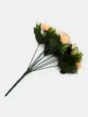 Бордовый искусственные цветы. Розы ( букет ) Композиция. Высота: 34 см Букет из 9 веток