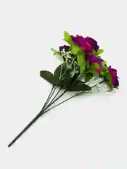 Багровый искусственные цветы. Розы ( букет ) Композиция. Высота: 31 см